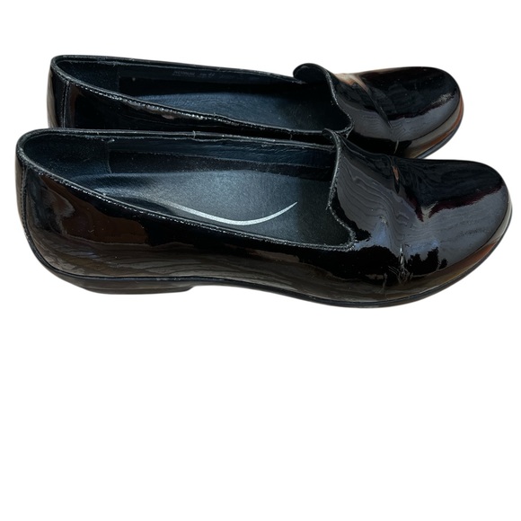 Dansko Black Patent Leather Comfort Clogs Loafers EU 40 US 9-91/2 - Picture 4 of 11